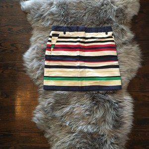 J Crew Striped Skirt